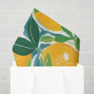 Citrus Tree Artisan Lemons Oranges Limes Colorful Tissue Paper