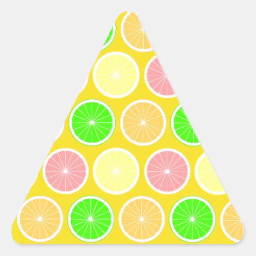 Citrus Triangle Sticker