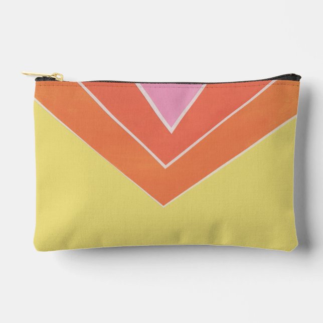 Citrus Triangles Accessory Pouch (Front)