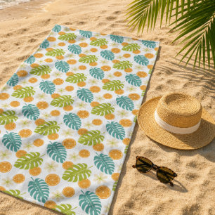 Citrus Tropical Beach Towel