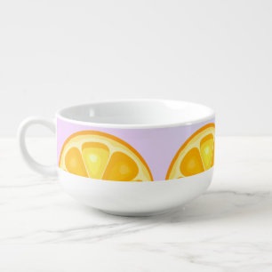Citrus TROPICAL SUMMER FRUIT Orange lemons Slice Soup Mug
