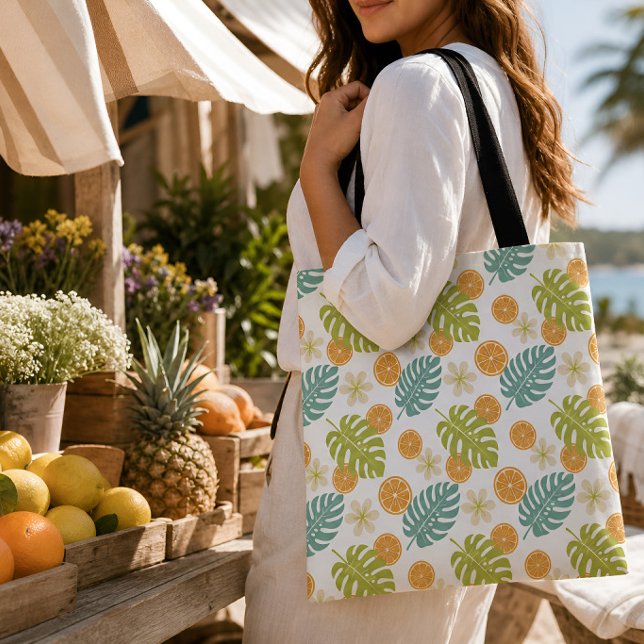 Citrus Tropical Tote Bag (Citrus Tropical Tote Bag)