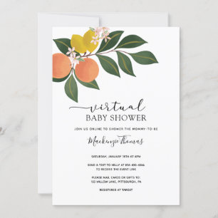 Citrus Virtual Baby Shower Invitation