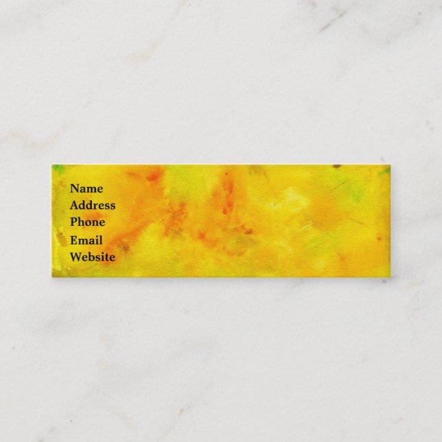 Citrus Watercolor Business Card (Front)