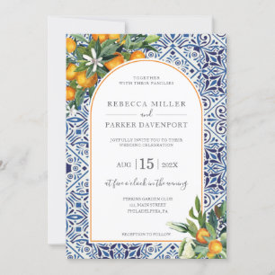 Citrus Wedding invitation