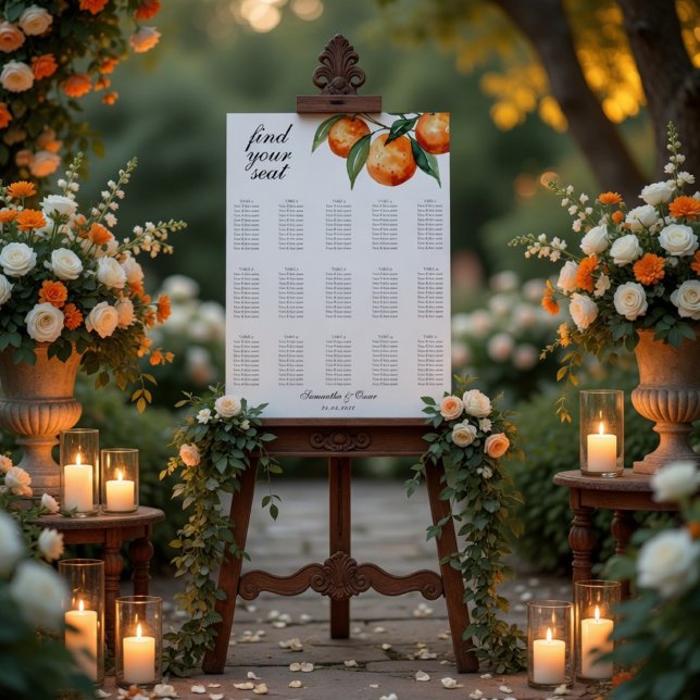 Citrus Wedding Mediterranean Orange Poster (Creator Uploaded)