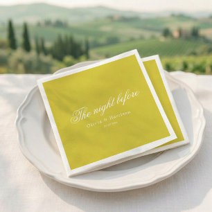 Citrus Wedding Rehearsal Dinner Napkins