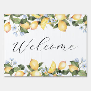 Citrus Welcome Sign Lemon Welcome Sign