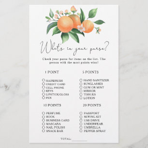 Citrus - What's in your purse game