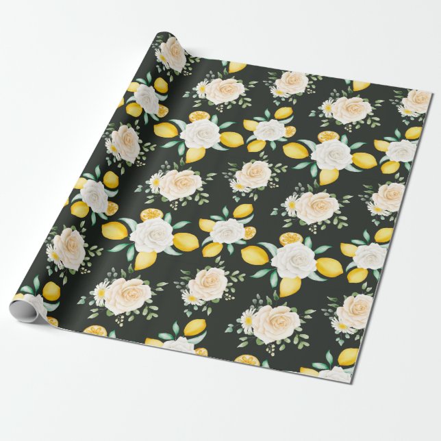 Citrus Wrapping Paper (Unrolled)
