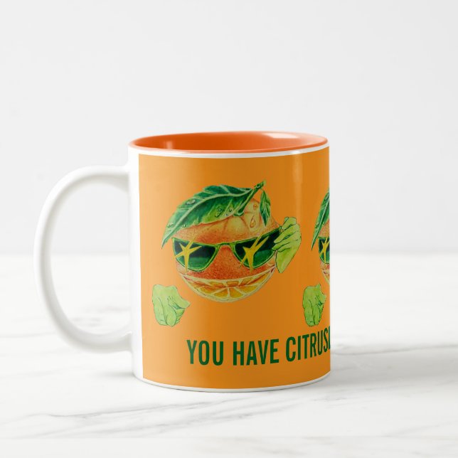 CITRUSLY GOOD DESIGNED WOMEN'S MUG  (Left)