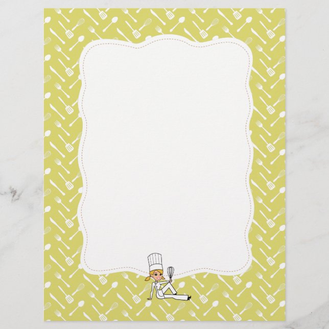 Citrust Cute Chef Art Kitchen Stationery (Front)
