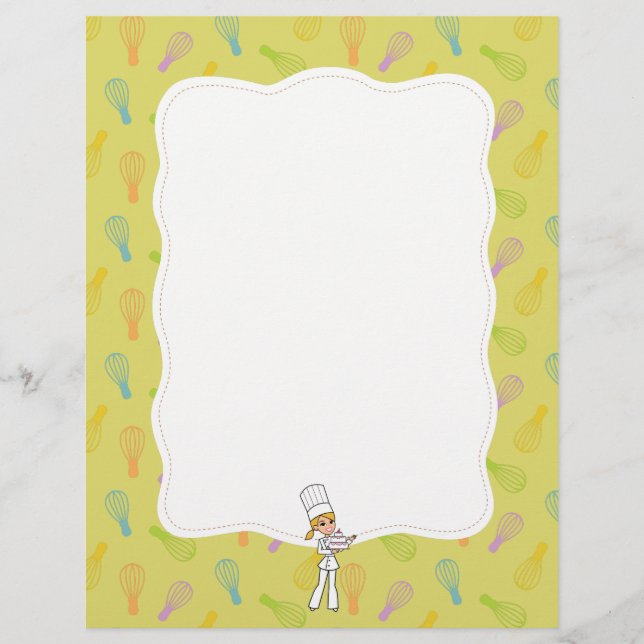 Citrust Cute Chef Art Kitchen Stationery (Front)