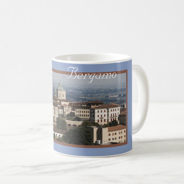 Città Alta Panorama, Bergamo, Italy Coffee Mug (Front Right)