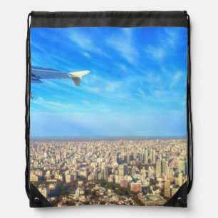 City airport Jorge Newbery AEP Drawstring Bag