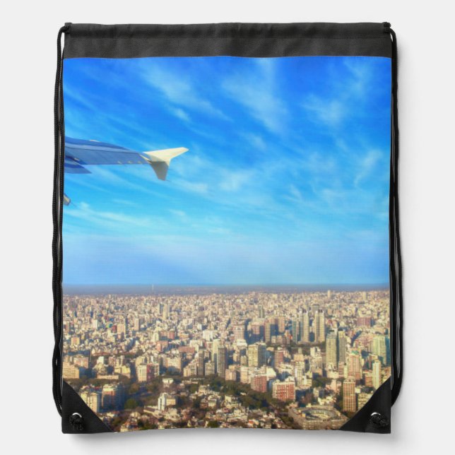 City airport Jorge Newbery AEP Drawstring Bag (Front)