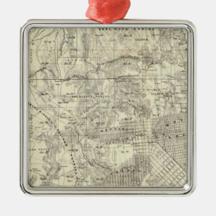 City and County of San Francisco Metal Ornament