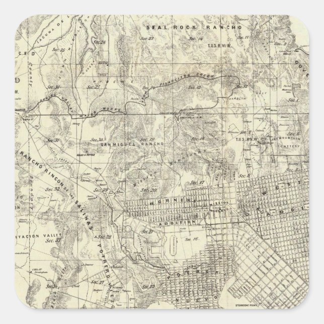 City and County of San Francisco Square Sticker (Front)