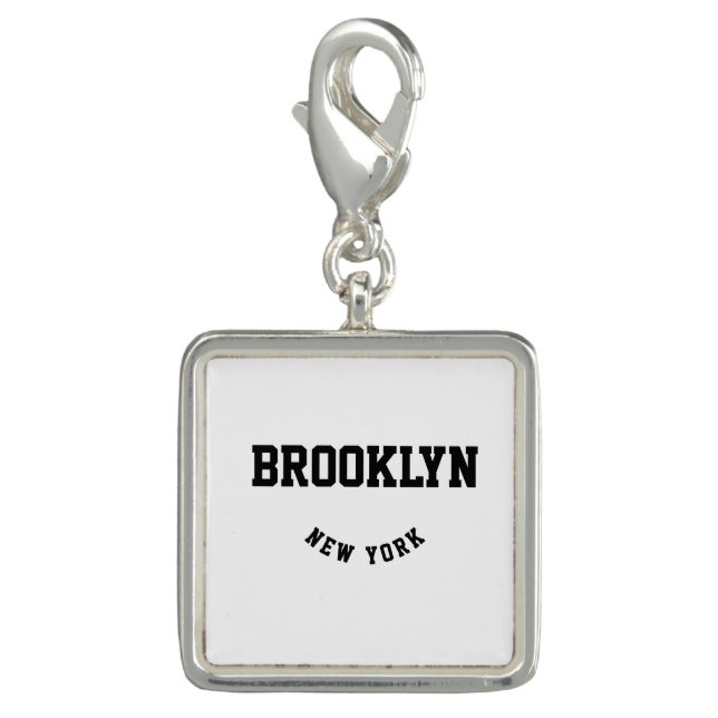 City and State Custom Location  Charm (Front)