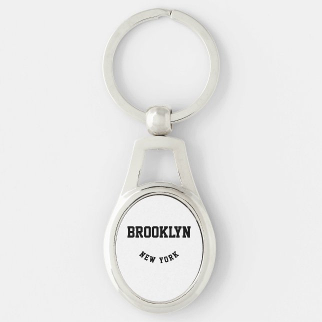 City and State Custom Location   Keychain (Front)