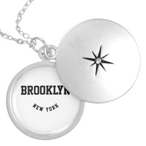 City and State Custom Location  Locket Necklace