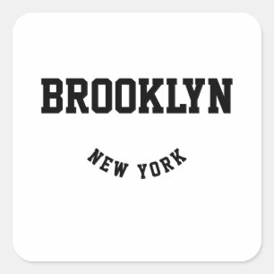 City and State Custom Location Square Sticker