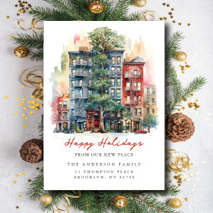 City Apartment Christmas New Address Announcement