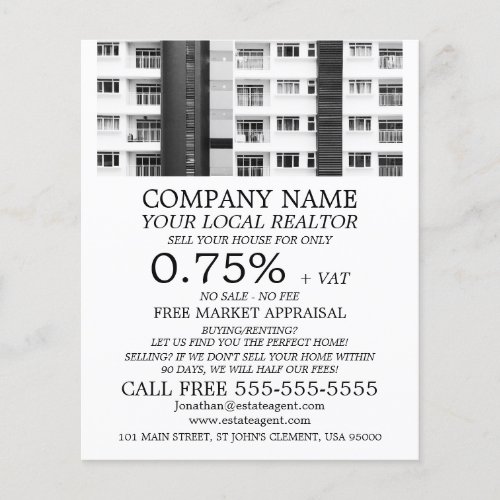 City Apartments Realtor Estate Agent Advertising Flyer