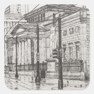 City Art Gallery Manchester. 2007 Square Sticker