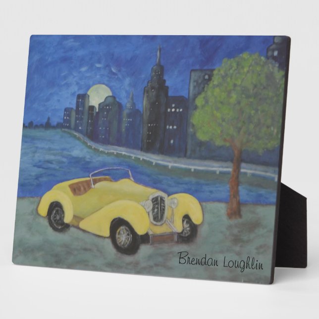 City At Night Plaque (Side)