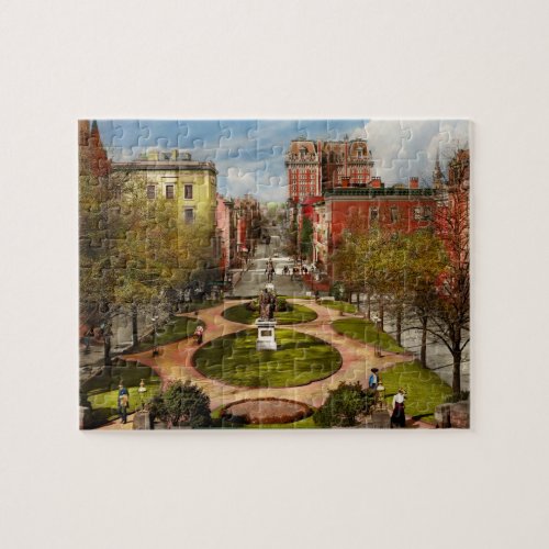 City _ Baltimore MD _ A walk in the park 1906 Jigsaw Puzzle