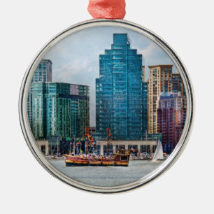 City - Baltimore MD - Harbor east Metal Ornament