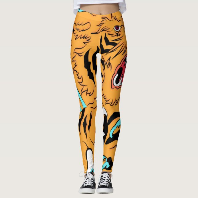 City Bear Drip Tee yoga legging  (Front)