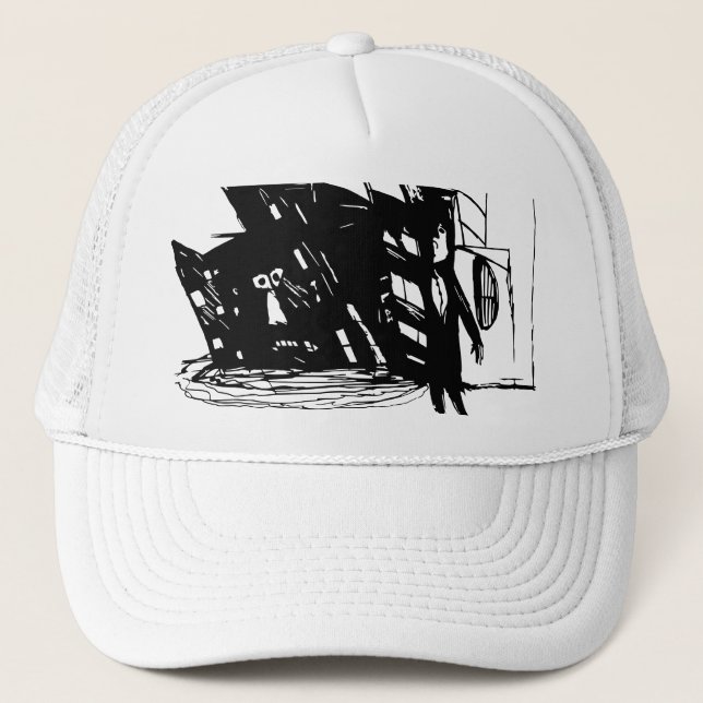 CITY BLACKOUT SVG TRUCKER HAT (Front)