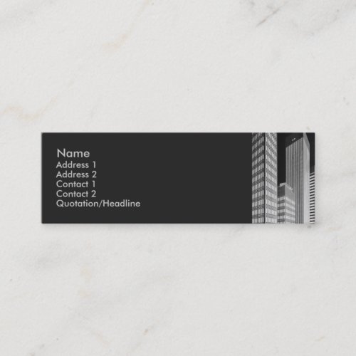 City Blocks Profile Card Business Card Templates