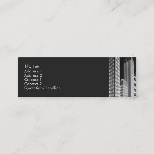 Customizable City Blocks Profile Card Business Card Templates