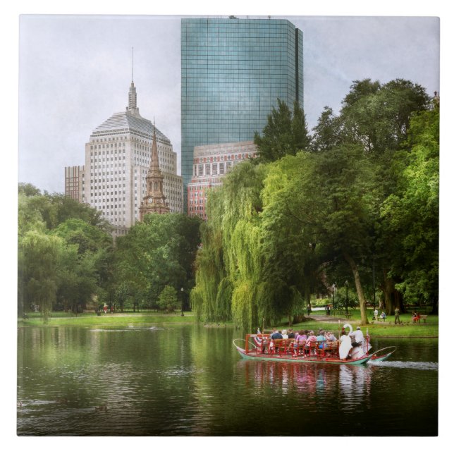 City - Boston Ma - Boston public garden Ceramic Tile (Front)