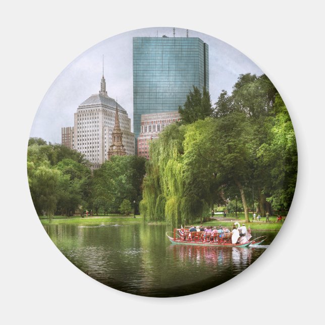 City - Boston Ma - Boston public garden Magnet (Front)