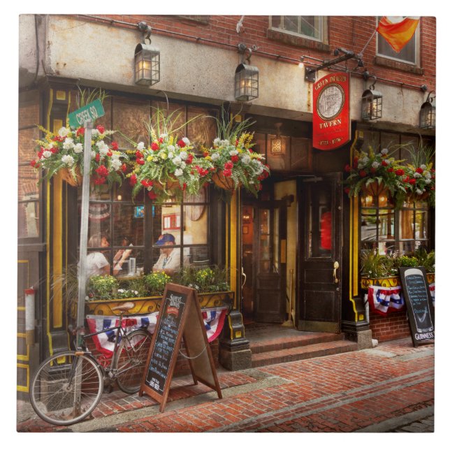 City - Boston MA - The Green Dragon Tavern Tile (Front)