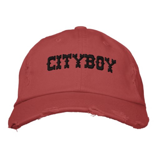 CITY BOY Embroidered Hat