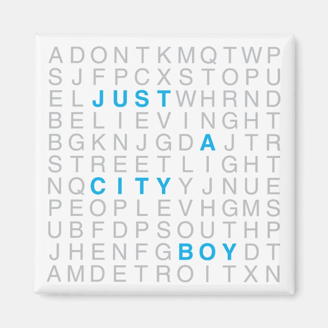 City Boy Magnet (Front)