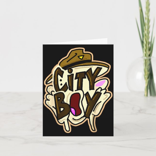 City boy meme  card (Front)