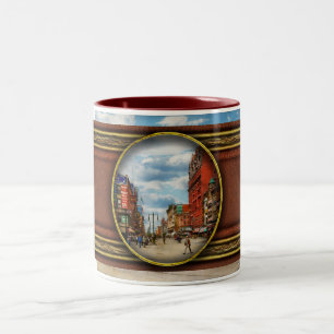 City - Buffalo NY - Signs of the Times 1900 Two-Tone Coffee Mug