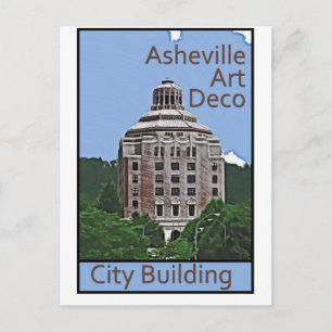 City Building, Asheville Postcard