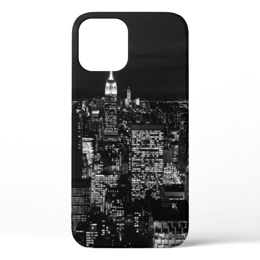 CITY BUILDING DURING NIGHT TIME PHOTO iPhone 12 CASE