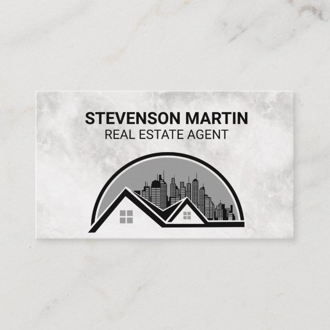 City Buildings | Home | Marble Business Card (Front)