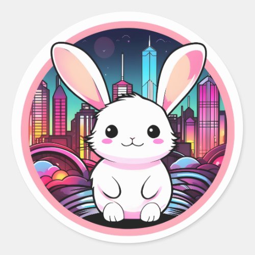 City Bunny sticker