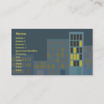 City - Business Business Card by ZazzleProfileCards at Zazzle