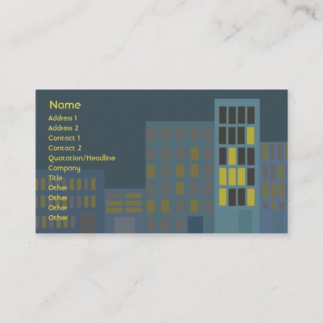 City - Business Business Card (Front)