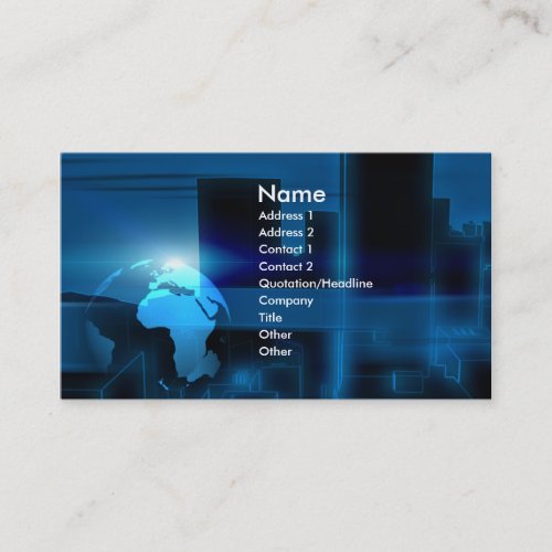 city business card templates